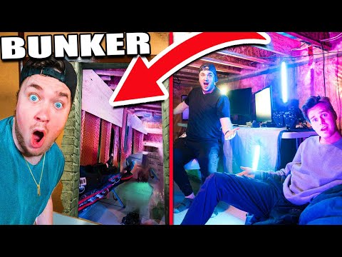 BUILDING A Billionaire Top Secret Bunker! Gaming Room, Pool & More