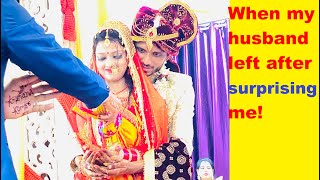 V 42 | How I felt when my husband left after surprising me| Watch till the end | Sachin Manisha