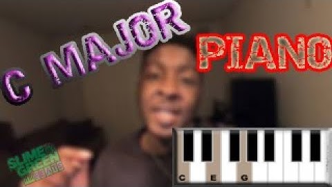 PIANO INTRO LESSON C MAJOR CHORD AND INVERSIONS WITH STUNNA