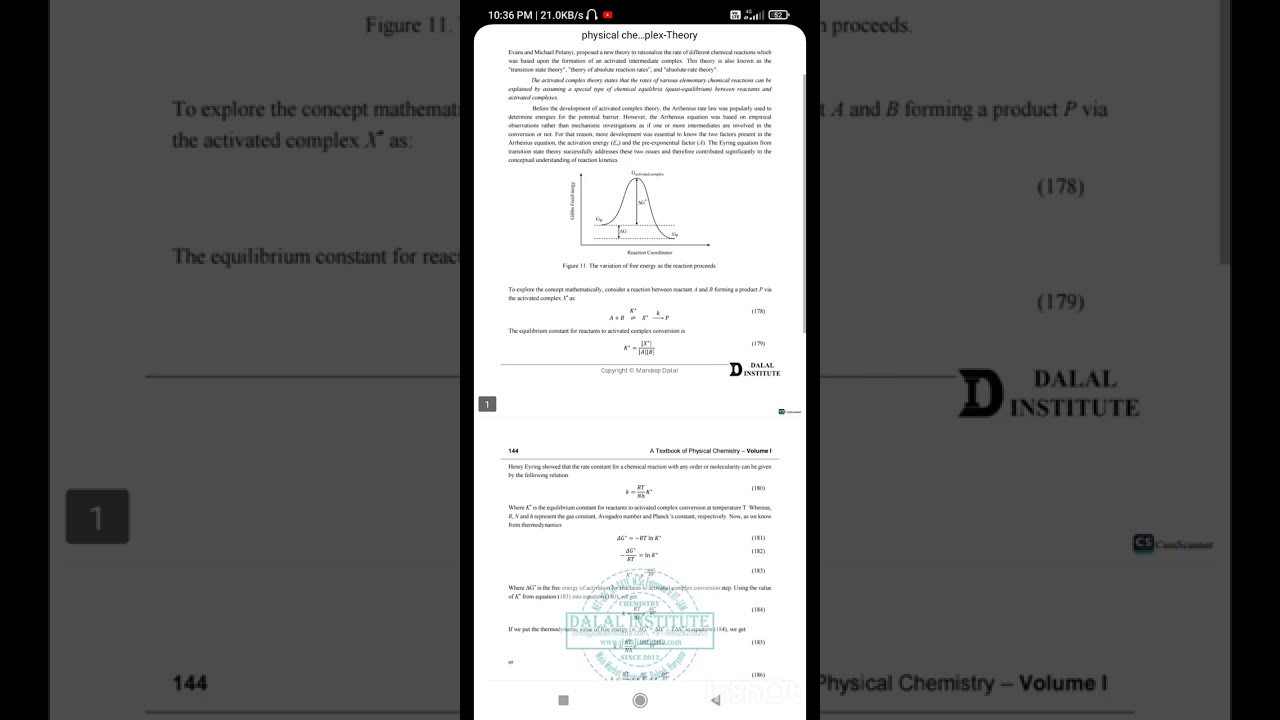 physical  chemistry Unit 2 msc chemistry notes 1st semester igu university