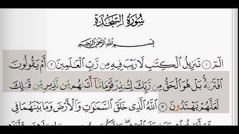 (32) سورة السجدة | شيخ الزين محمد احمد