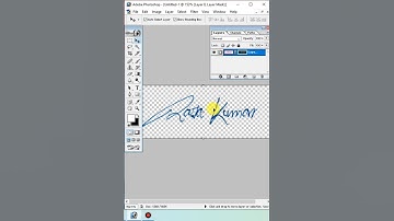 how to make Digital signature in photoshop 7.0