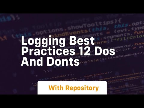 logging best practices
