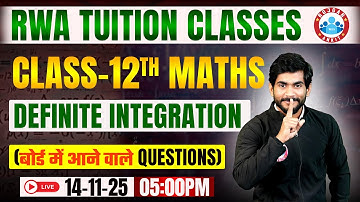 Class 12 Maths Chapter 7 Definite Integration | 12th Maths PYQs | 12th Maths Important Questions
