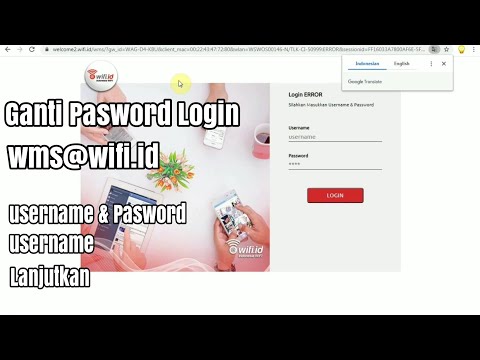 Cara Merubah Pasword Login wms VENUE