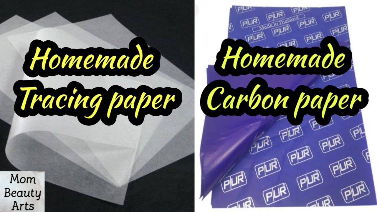 Homemade Carbon paper/Homemade tracing paper/butter paper/Mom