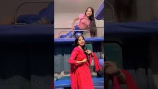 Two Beautiful Sisters Tiktoker Hot Dance Video In Train Tight Jeans Shirt And Salwar Kameez #Hotback