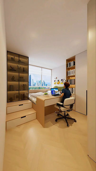 Small Bedroom Creative Decoration Ideas #shorts #bedroomdesign #bedroom