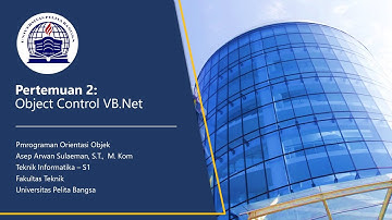 Pertemuan 2 Pemrograman Orientasi Objek