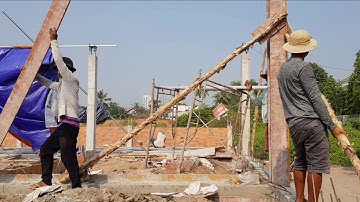 Cách Lắp Dựng Cốp Pha Cột Của Các Anh Thợ Vườn Lên Sài Gòn