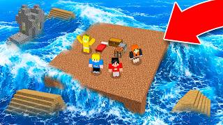 Sobrevivemos ao MUNDO de ÁGUA no Minecraft!