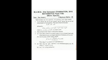 Hnbgu 2019 Metric space Question paper#shorts#trending#playlist link is in comment box👉