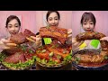 ASMR SOSLU ÇİN YEMEKLERİ YEME EATING SPICY CHINESE FOOD 吃辛辣的中国菜  SATISFYING MUKBANG 먹방 🌶