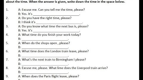 Unit 1: Listening Activity No.12