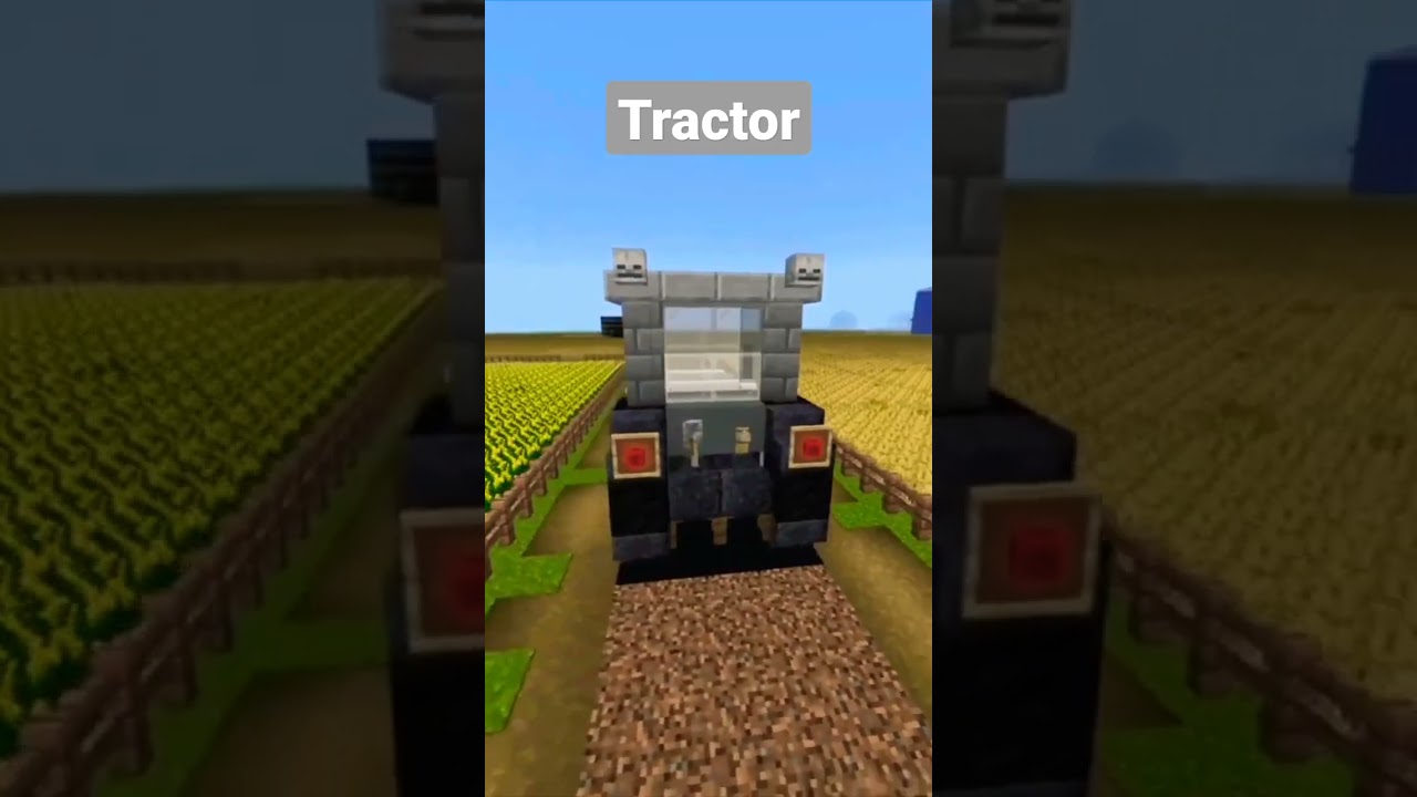 Minecraft: How to build a tractor 