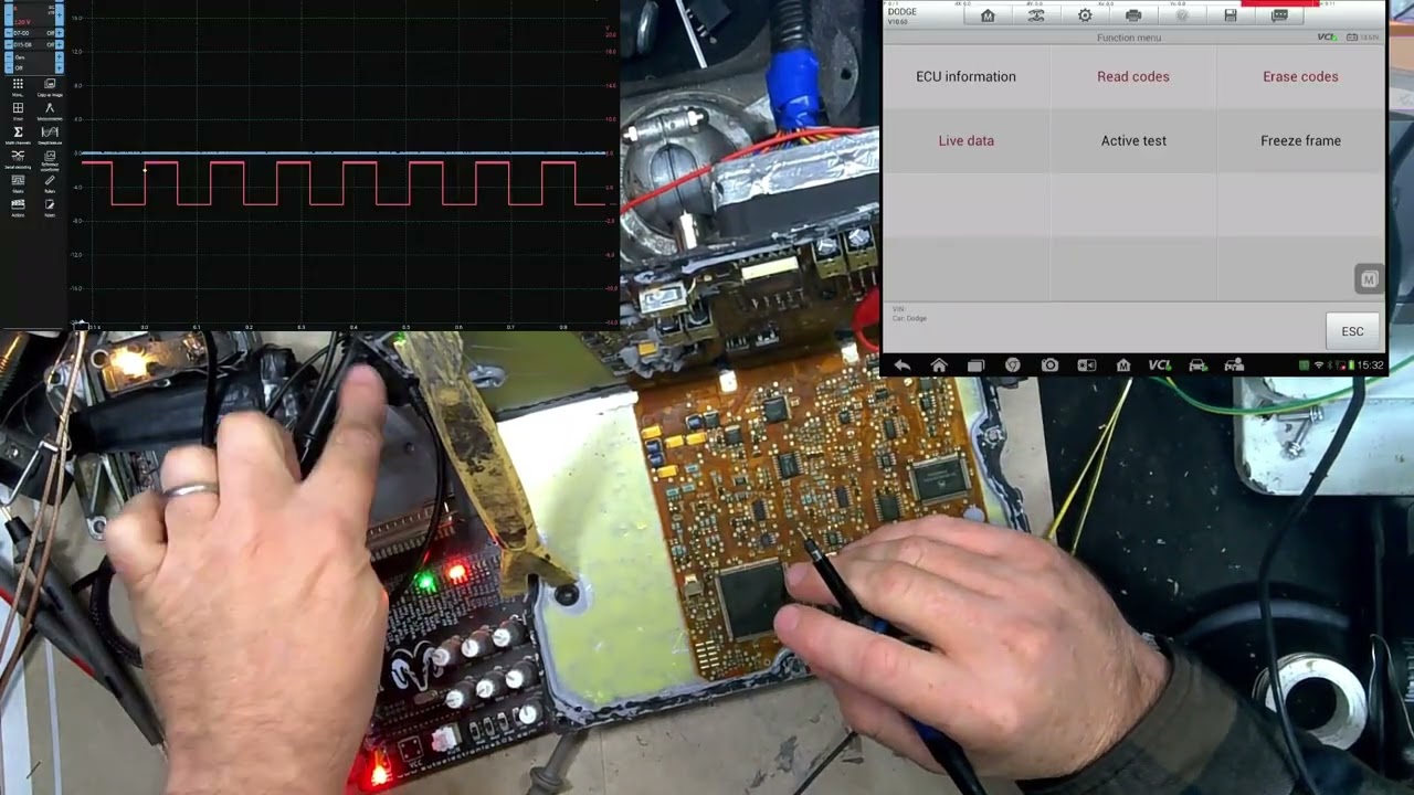 Тестирование ЭБУ Cummins 5.9L 24V для P1689 и входной логики датчика распределительного вала на