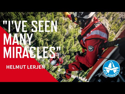 Air Zermatt Helikopter Longline Rettung - Helmut Lerjen