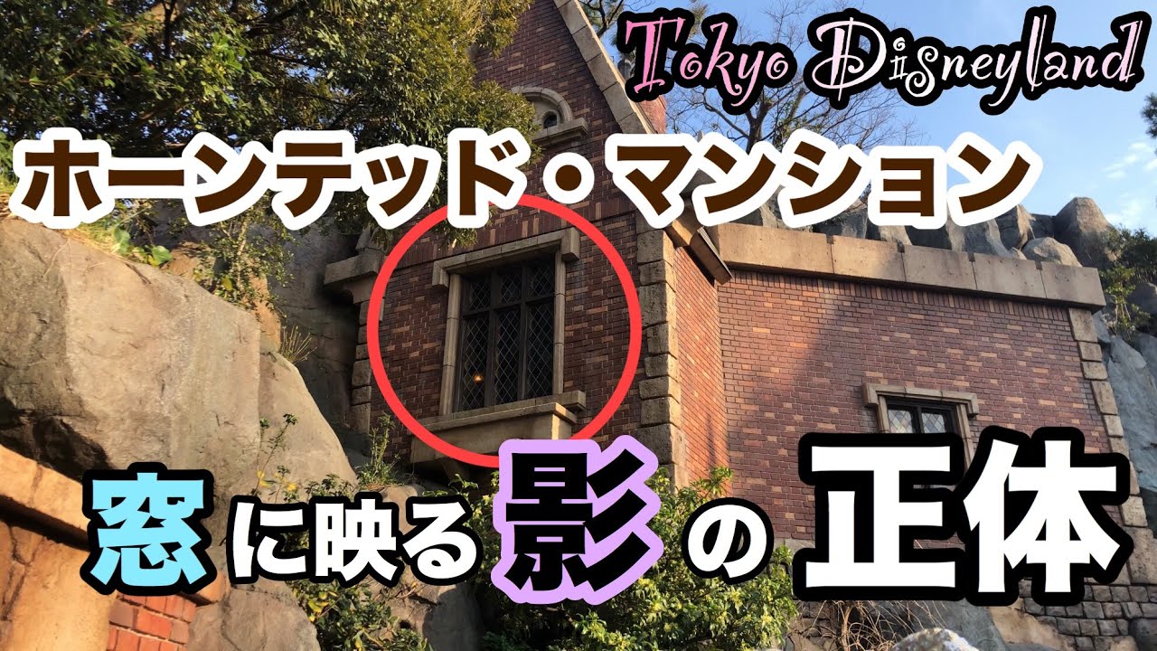 東京ディズニーランド 心霊 ホーンテッド マンション 窓の奥に写る影の正体とは 中はどうなってるの Youtube