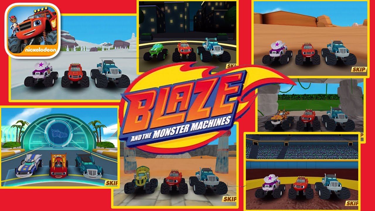 Blaze & the Monster Machines - ALL LOCATIONS Unlocked Gameplay