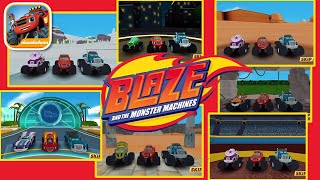Blaze The Monster Machines - All Locations Unlocked Gameplay