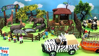 Toy Wild Animals Zoo For Kids - Fun Learn Animal Toys Names Video