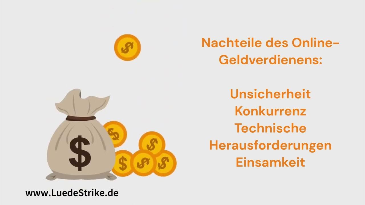 Seriös Online Geld verdienen Chancen und Risiken Herausforderungen YouTube