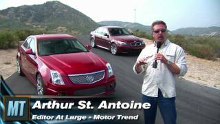 Cadillac CTS-V vs BMW M5  Road Course Battle