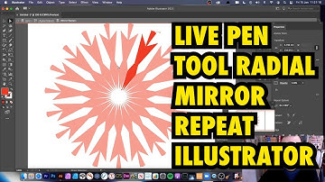 Live Pen Tool Radial Mirror Repeat New Feature tIn Illustrator | How To | Draw Effect | Graphicxtras