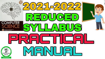 11th Computer Science Reduced  syllabus Practical Program 2021-2022