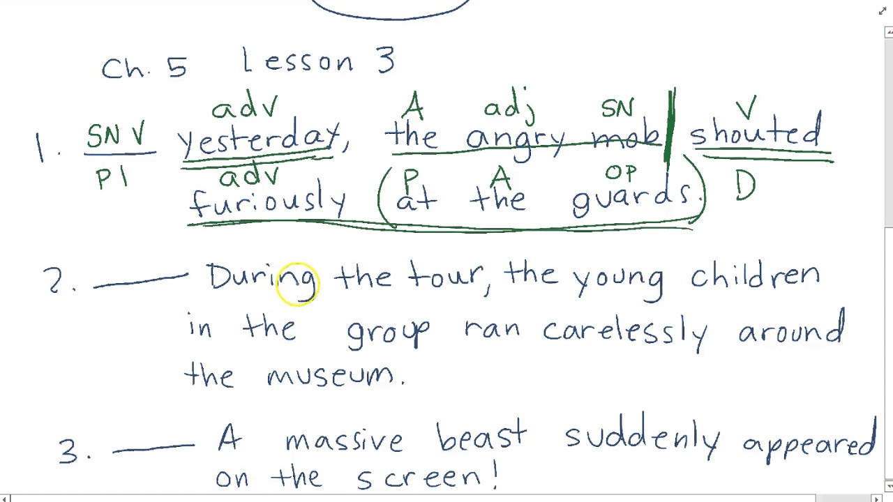 Shurley 5 chapter 5 lesson 3 - YouTube