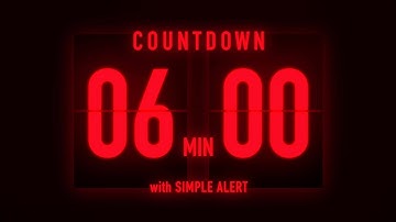 6 Minute Flip Clock Timer / With Simple Alert 🚨