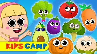 ten cute veggies jumping on the shelf nursery rhymes more kids songs by kidscamp