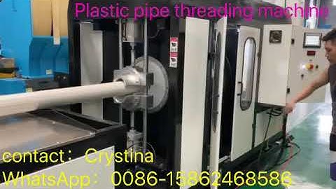 Automatic PVC/PP pipe threader,PVC pipe machine,pipe threadinig machine,plastic extruder