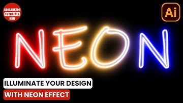 How to Create a Neon Text Effect in Adobe Illustrator | Neon Glow Effect | Realistic Neon Light