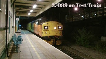 Prestatyn 11.7.2018 - Colas 37099 on test train - Class 37 - Network Rail