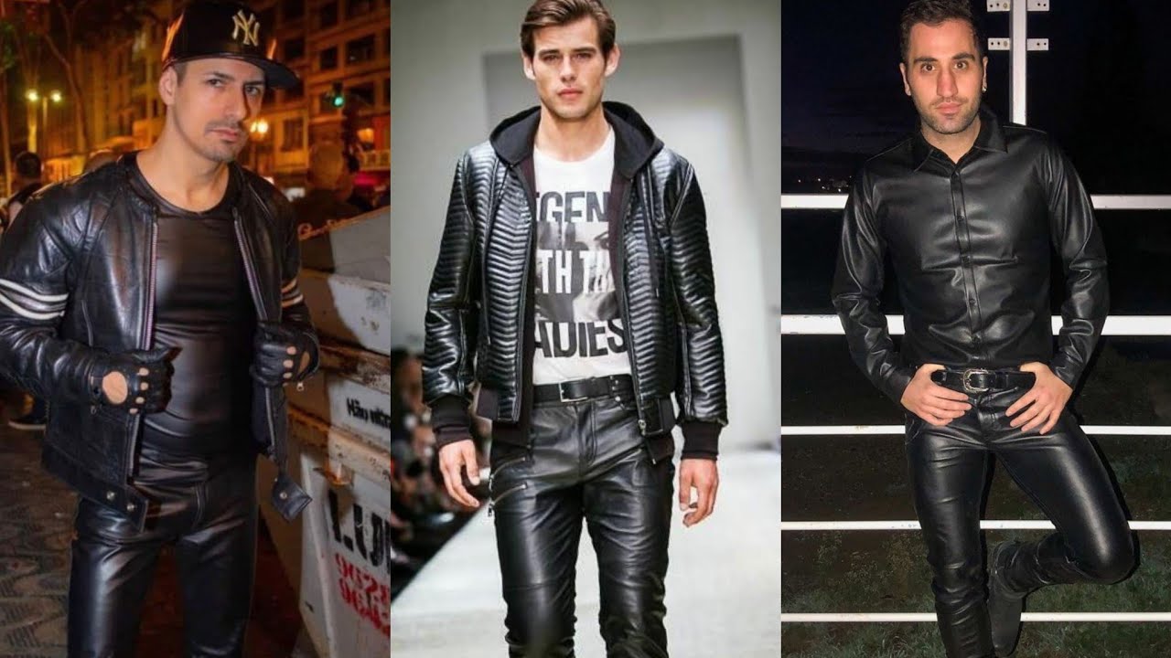 three types latex leather outfits use for men's 💥💥#viral #trend # ...