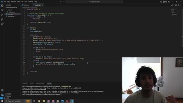 Cómo calcular el factorial de un número (pequeño) en C - Tutorial con Visual Studio Code