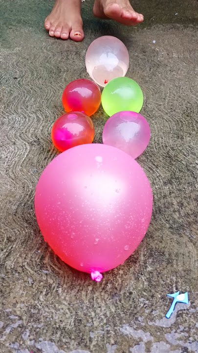 experiment balloon popping challange reverse video mind relaxing video satisfying video #coolvideo