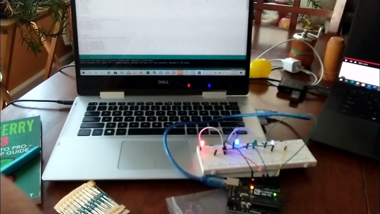 Arduino binary count with LEDs - YouTube