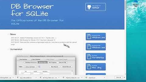 CIS274 Install SQLite DBrouser