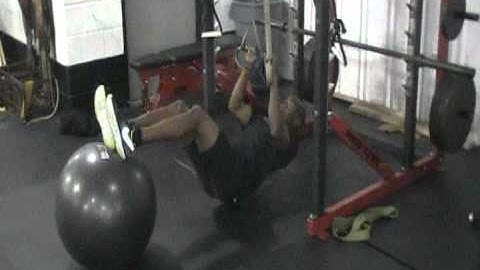 TRX Inverted Row   Physio Ball