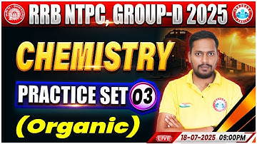 RRB NTPC Science Classes 2025 | Group D Chemistry Practice Set #03 | RRB NTPC Chemistry MCQs