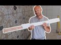 INVISIBLE SHOWER DRAIN!!!--  How to Use a Schluter Kerdi-Line Tileable Grate