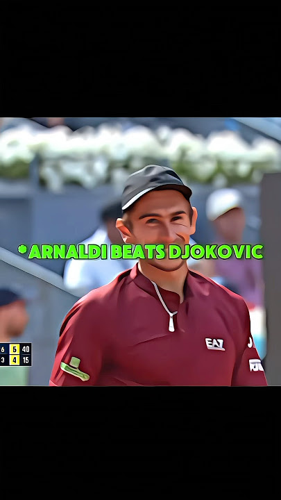 Arnaldi beats 3 time Champ Djokovic 🔥🔥🥶🥶 @dannelun_12