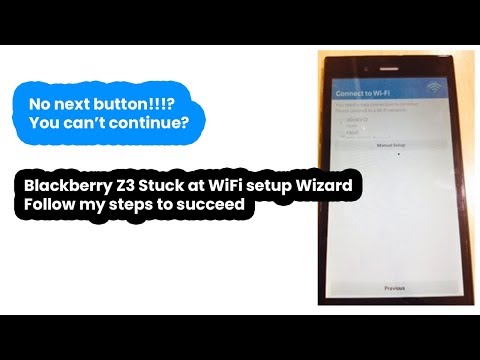 Solved: Blackberry Z3 stuck on finalizing device setup WiFi screen/Showing exclamation mark