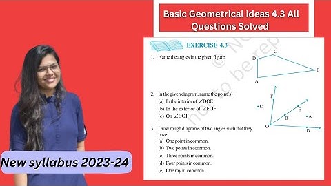 Class 6 maths Ncert chapter 4 Basic Geometrical Ideas | Exercise 4.3 All Questions Solved