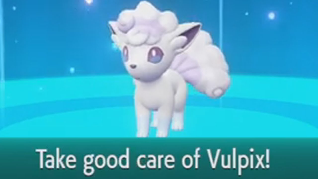 Shiny Alolan Vulpix After 2234 Trades In Let S Go Youtube