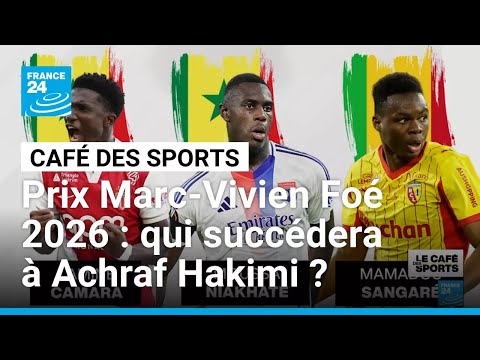 Prix Marc-Vivien Fo&eacute; 2026 : qui succ&eacute;dera &agrave; Achraf Hakimi lundi prochain ? &bull; FRANCE 24

Lamine Camara, milieu de l&rsquo;AS Monaco et international s&eacute;n&eacute;galais, Moussa Niakhat&eacute;, d&eacute;fenseur de l&rsquo;Olympique lyonnais et international s&eacute;n&eacute;galais, et Mamadou Sangar&eacute;, milieu du RC Lens et international malien, sont les trois finalistes du prix Marc-Vivien Fo&eacute; 2026.
#Camara #Niakhat&eacute; #Sangar&eacute;

🔔 Abonnez-vous &agrave; notre cha&icirc;ne sur YouTube : https://f24.

#Prix #Marc #Vivien #Fo&eacute; #2026