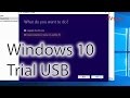 Install windows 10 from usb official trial download