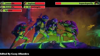 Teenage Mutant Ninja Turtles: Mutant Mayhem (2023) Final Battle with healhbars 2/2